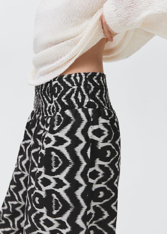 Mango Gerade Printhose