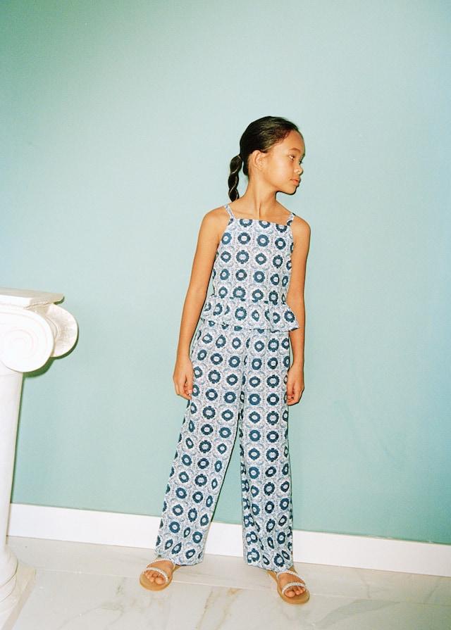 Mango Gerade Printhose