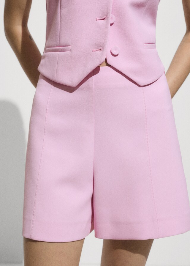 Mango Gerade Shorts mit mittlerer Bundhöhe