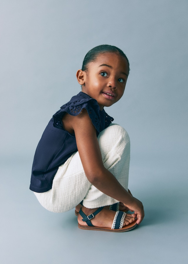 Mango Gerade Tweed-Hose