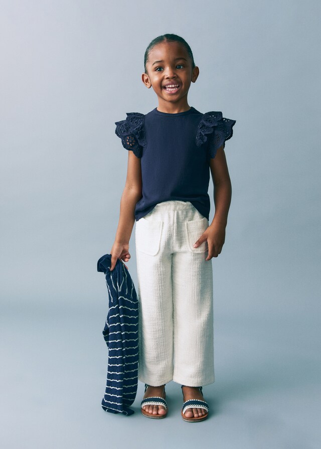 Mango Gerade Tweed-Hose