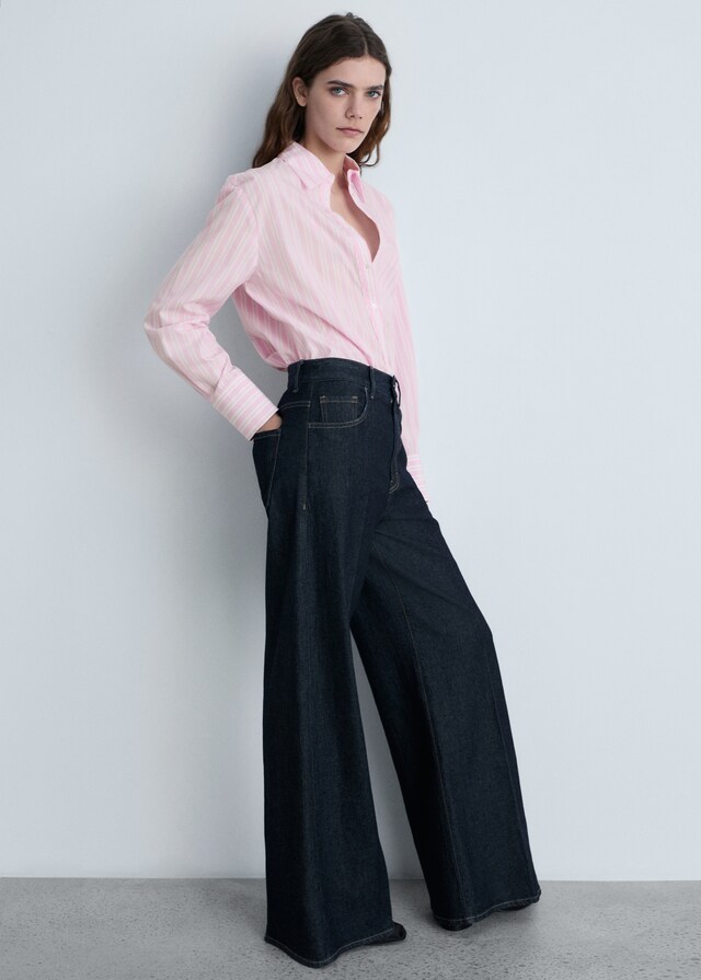 Mango Gerades Streifenhemd