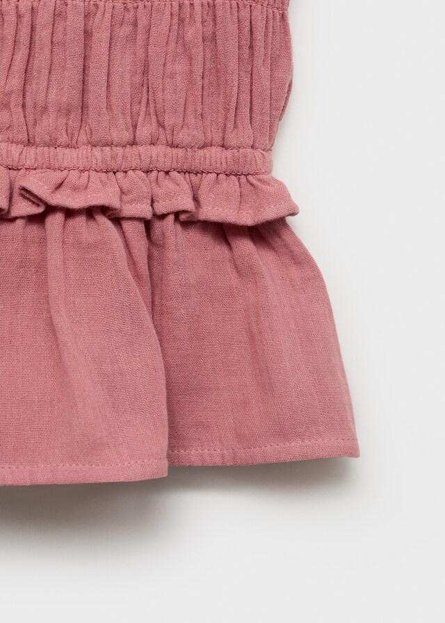 Mango Geraffte Rüschenbluse