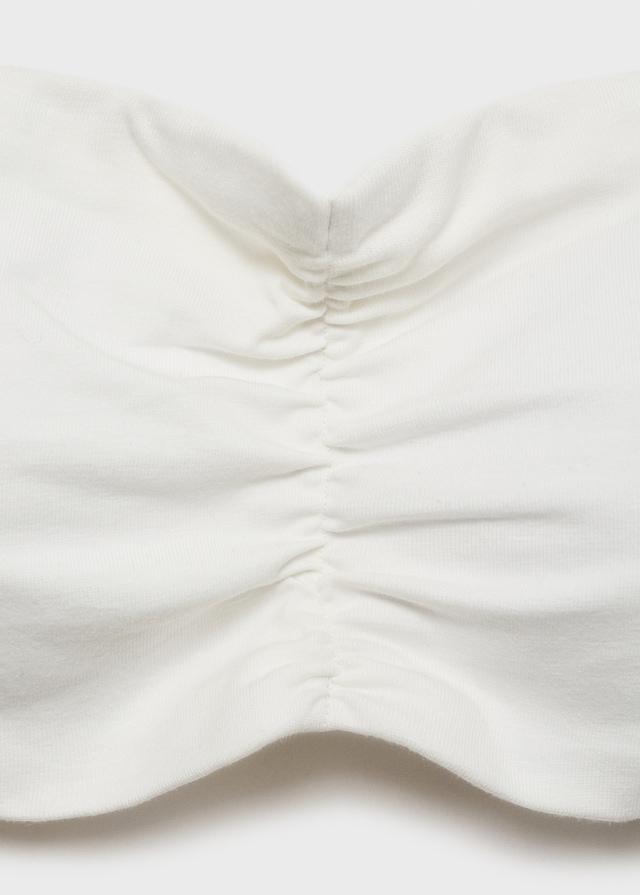 Mango Gerafftes Bandeau-Top