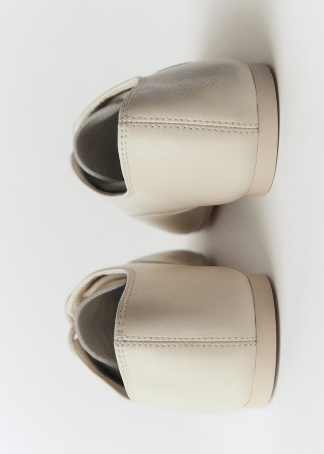 Mango Geschnürter Lederschuh