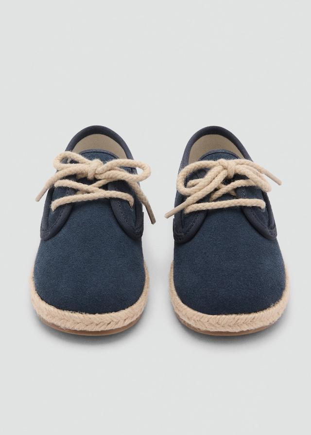 Mango Geschnürter Lederschuh