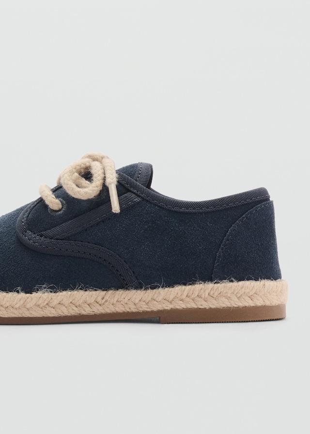 Mango Geschnürter Lederschuh