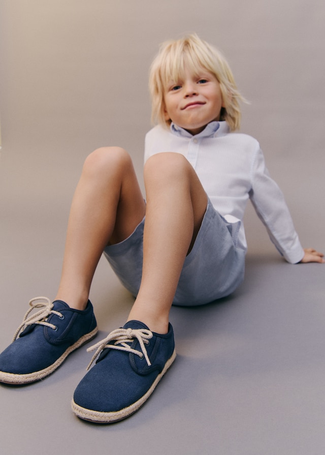 Mango Geschnürter Lederschuh