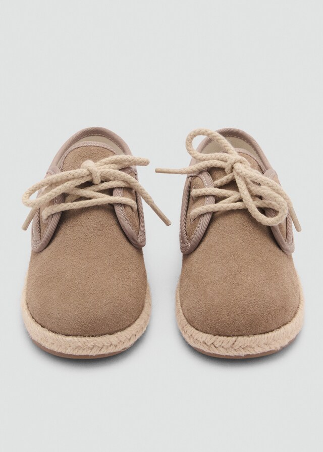 Mango Geschnürter Lederschuh