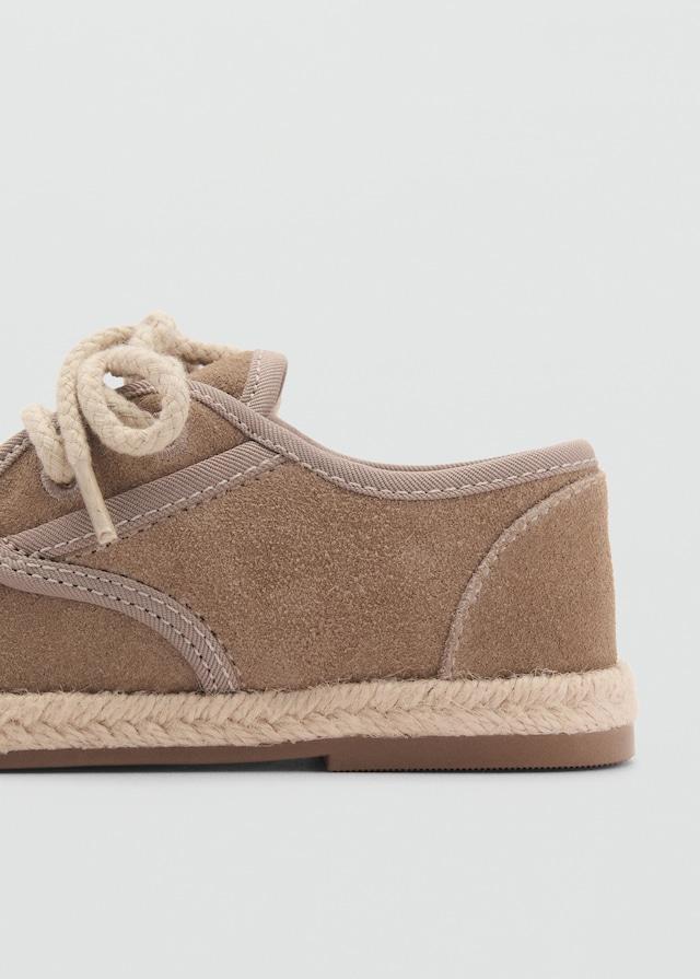 Mango Geschnürter Lederschuh