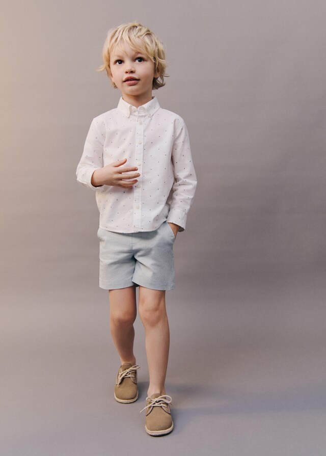 Mango Geschnürter Lederschuh