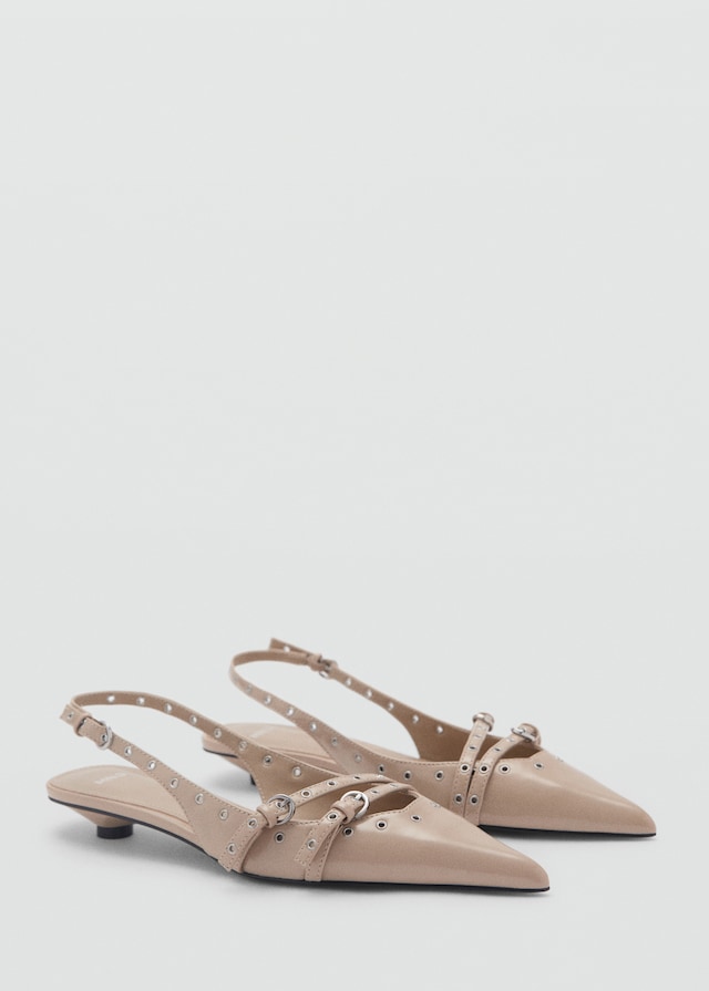 Mango Gestanzte Kitten-Heels
