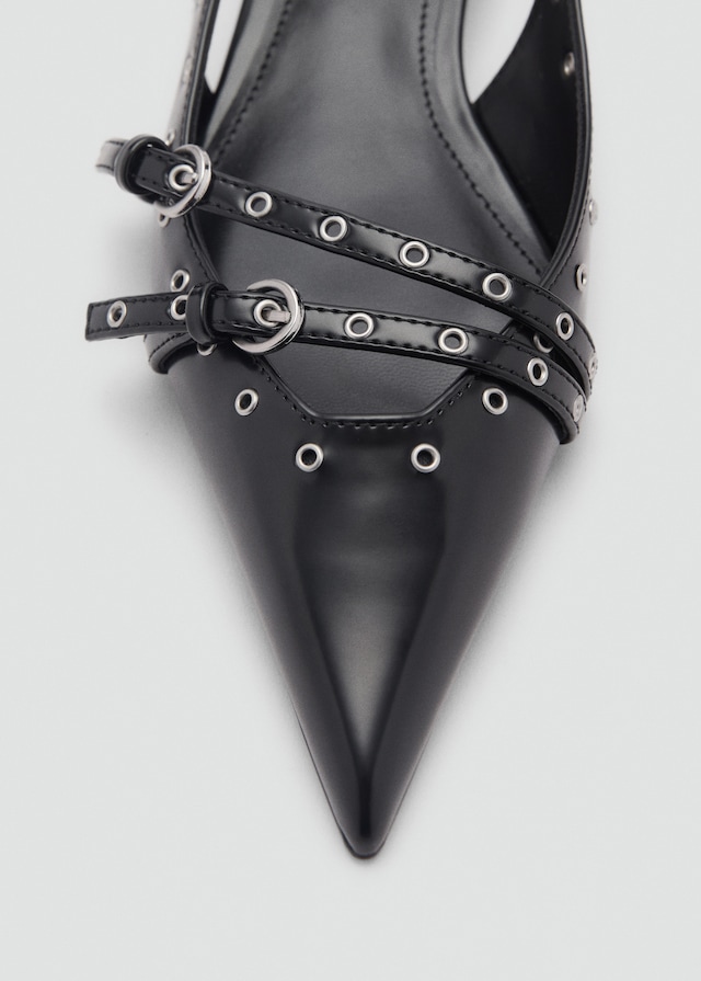 Mango Gestanzte Kitten-Heels