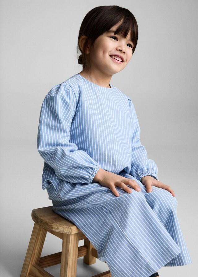 Mango Gestreifte Baumwollhose