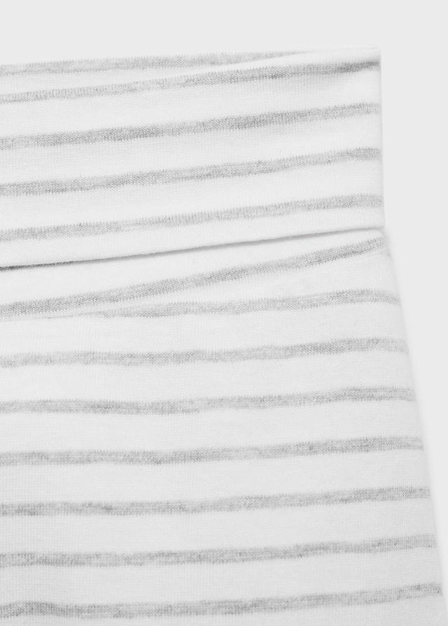 Mango Gestreifte Strampelhose Aus Strick