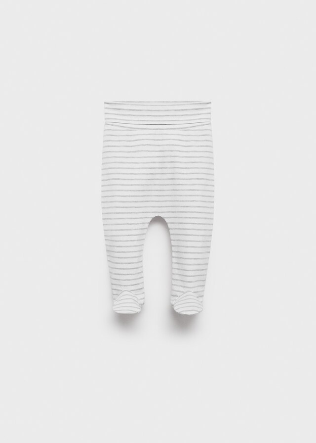 Mango Gestreifte Strampelhose aus Strick