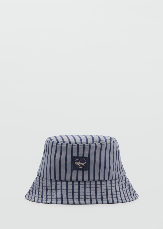 Mango Gestreifter Bucket Hat