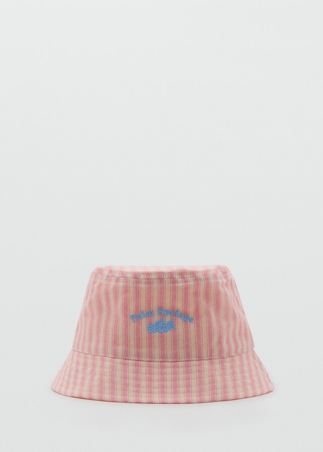 Mango Gestreifter Bucket Hat