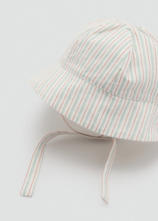 Mango Gestreifter Bucket Hat
