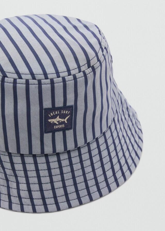 Mango Gestreifter Bucket Hat