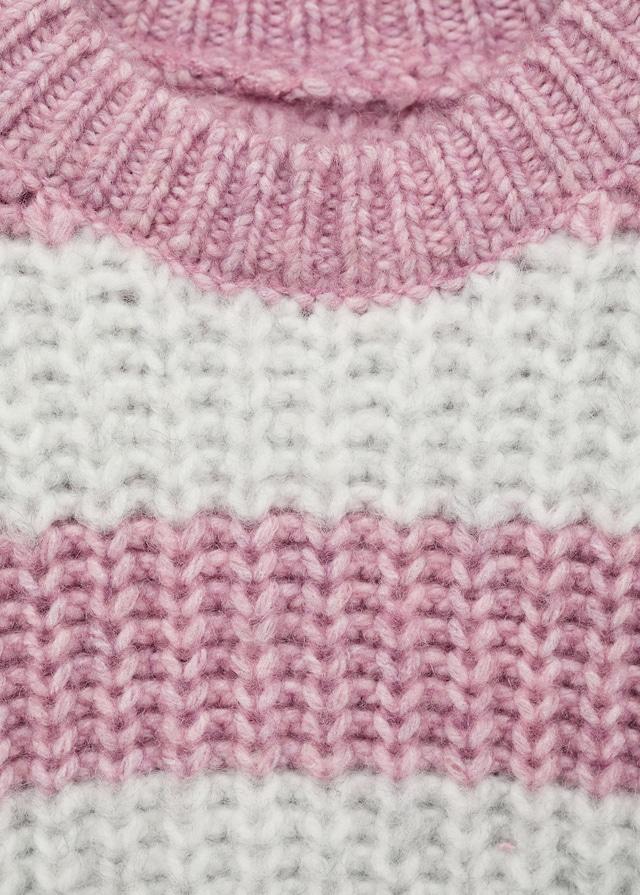 Mango Gestreifter Rippenpullover