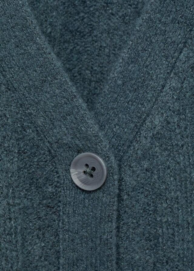 Mango Gestreifter Strick-Cardigan