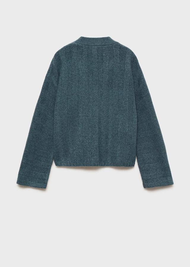 Mango Gestreifter Strick-Cardigan