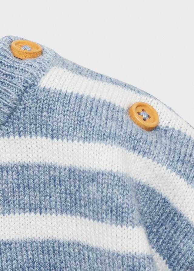 Mango Gestreifter Strickpullover