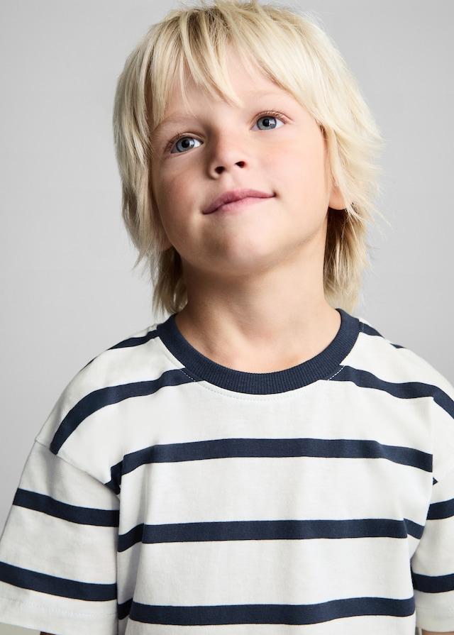 Mango Gestreiftes Baumwoll-Shirt