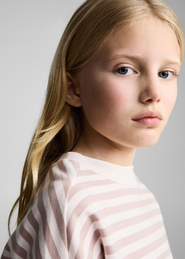 Mango Gestreiftes Baumwoll-Sweatshirt