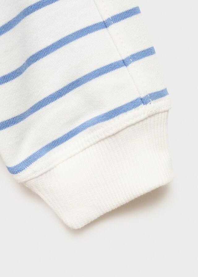 Mango Gestreiftes Baumwoll-Sweatshirt