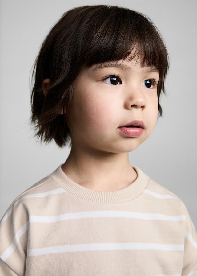 Mango Gestreiftes Baumwoll-Sweatshirt