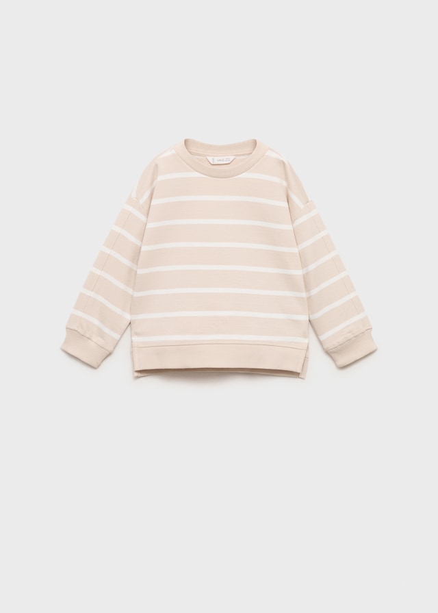 Mango Gestreiftes Baumwoll-Sweatshirt