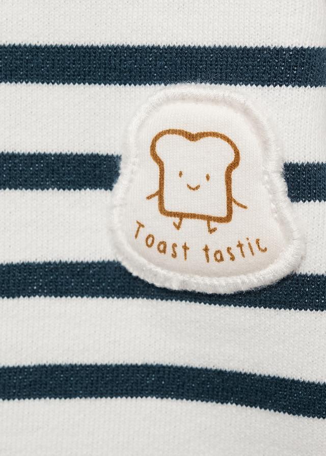 Mango Gestreiftes Baumwoll-Sweatshirt