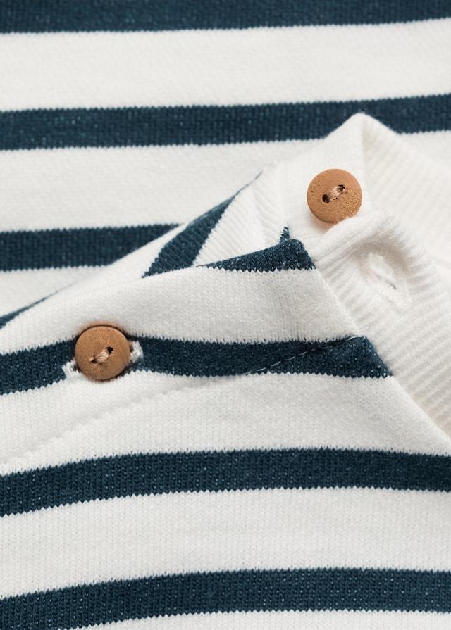 Mango Gestreiftes Baumwoll-Sweatshirt