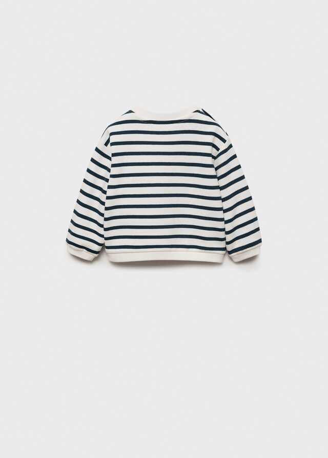 Mango Gestreiftes Baumwoll-Sweatshirt