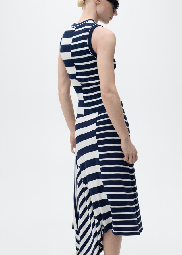 Mango Gestreiftes Jersey-Top