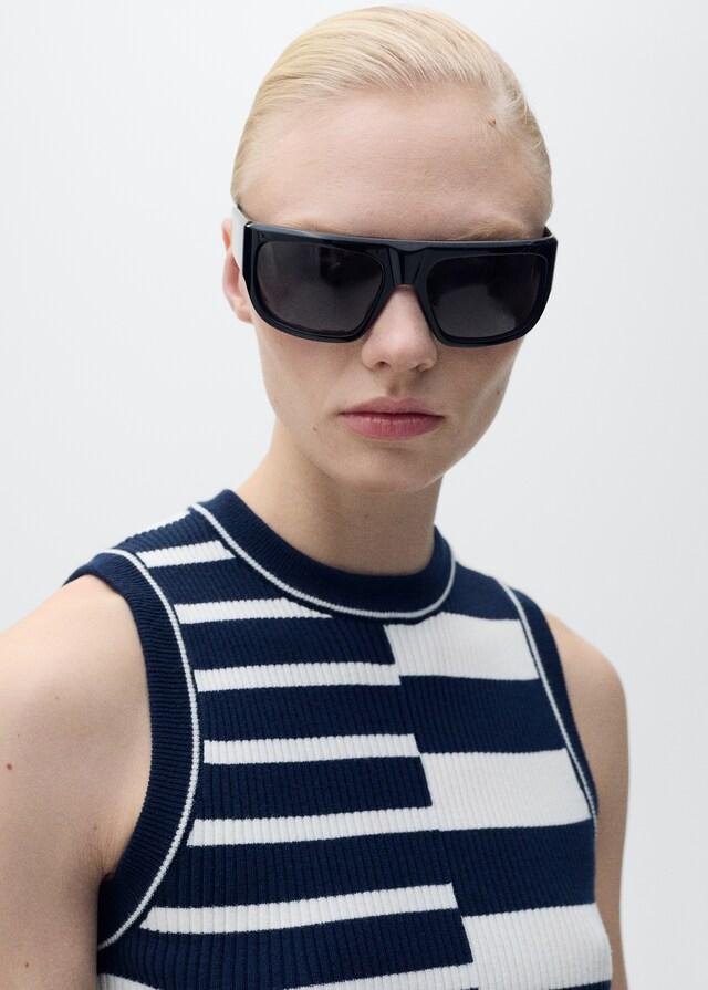 Mango Gestreiftes Jersey-Top