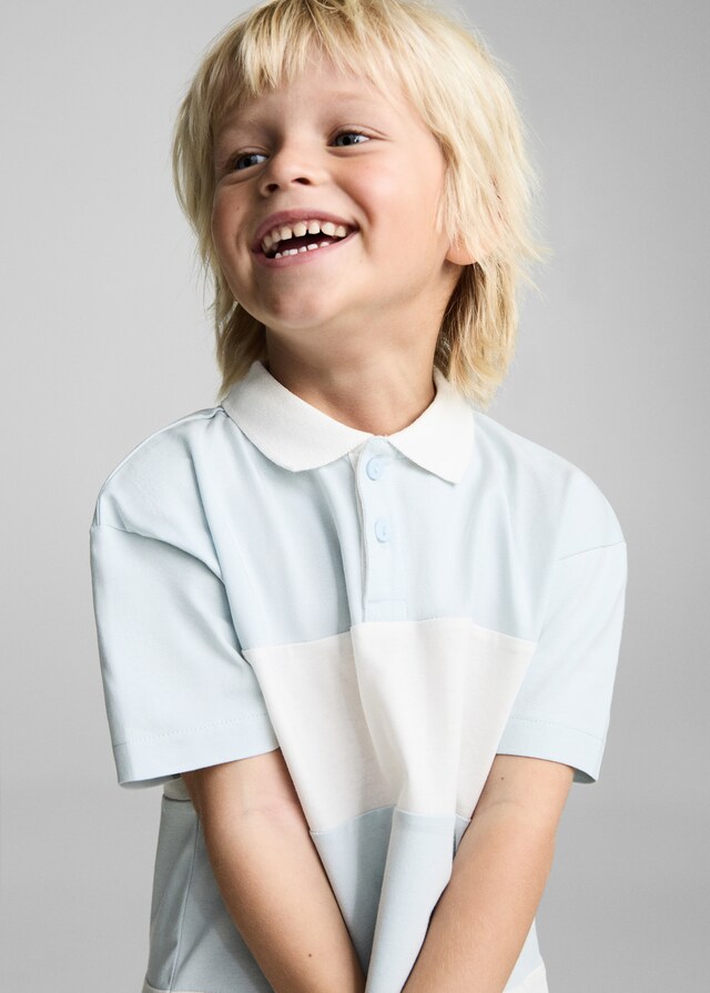 Mango Gestreiftes Polohemd