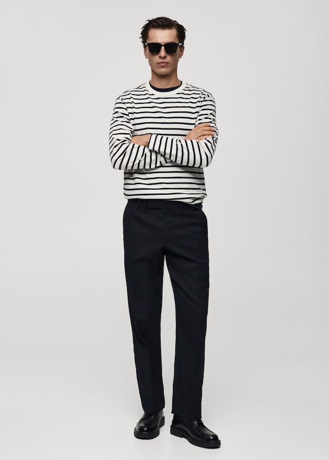 Mango Gestreiftes T-Shirt Aus 100 % Baumwolle