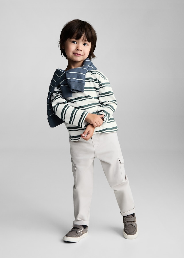 Mango Gestreiftes T-Shirt Aus 100 % Baumwolle