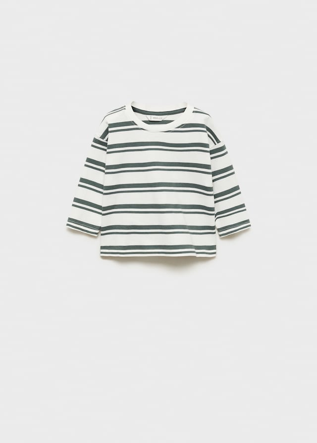 Mango Gestreiftes T-Shirt Aus 100 % Baumwolle