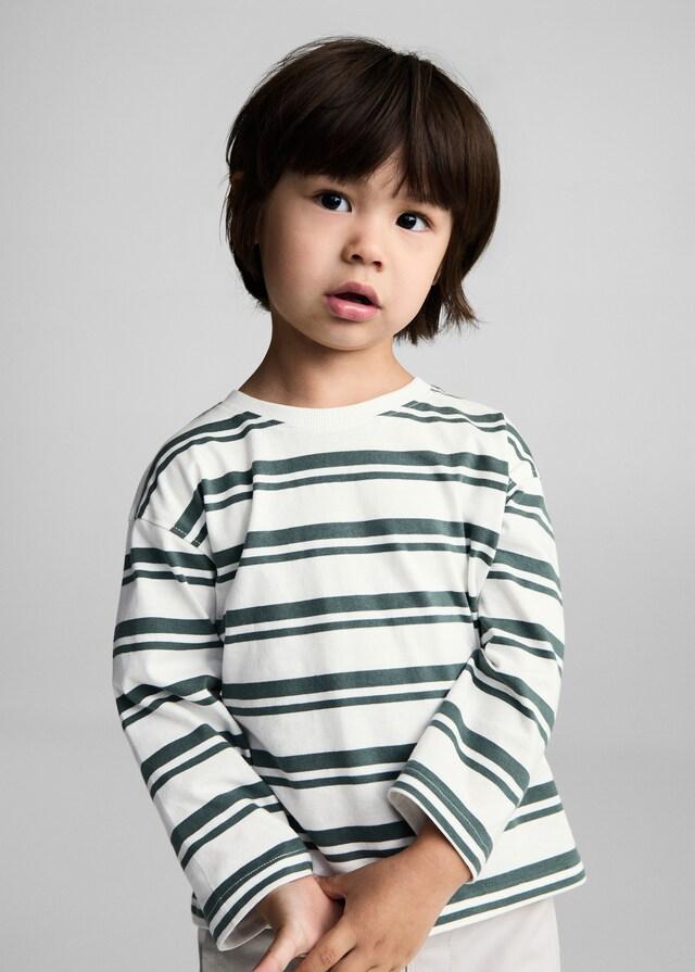 Mango Gestreiftes T-Shirt aus 100 % Baumwolle