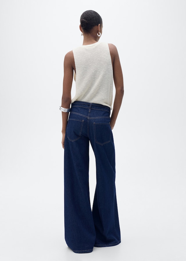 Mango Grobstrickweste Mit Knöpfen