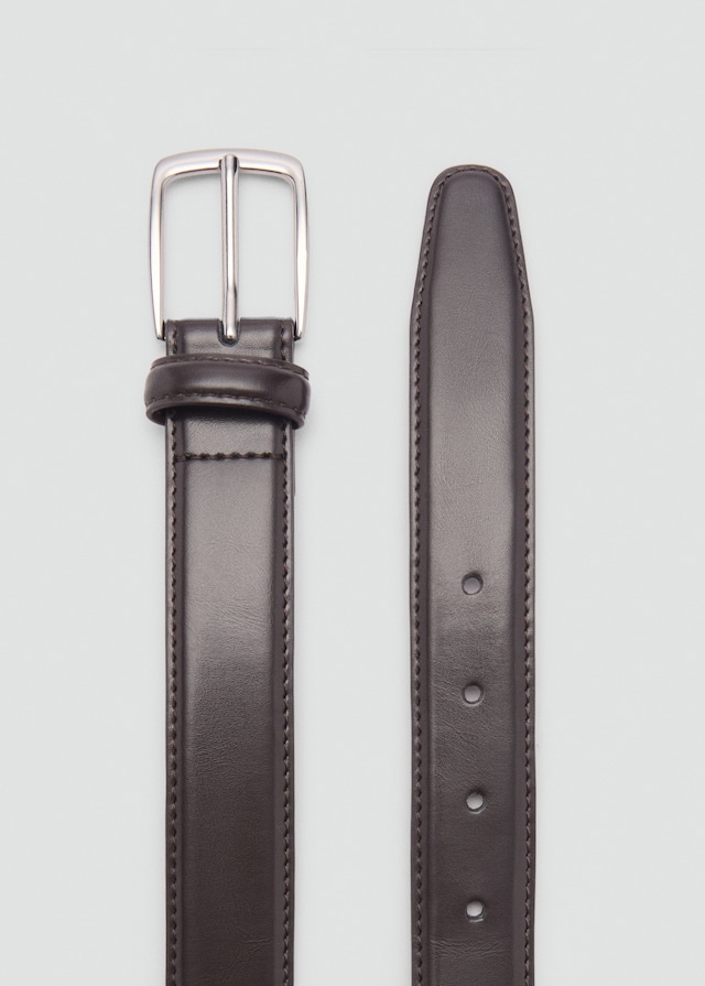 Mango Gürtel Aus Nappaleder