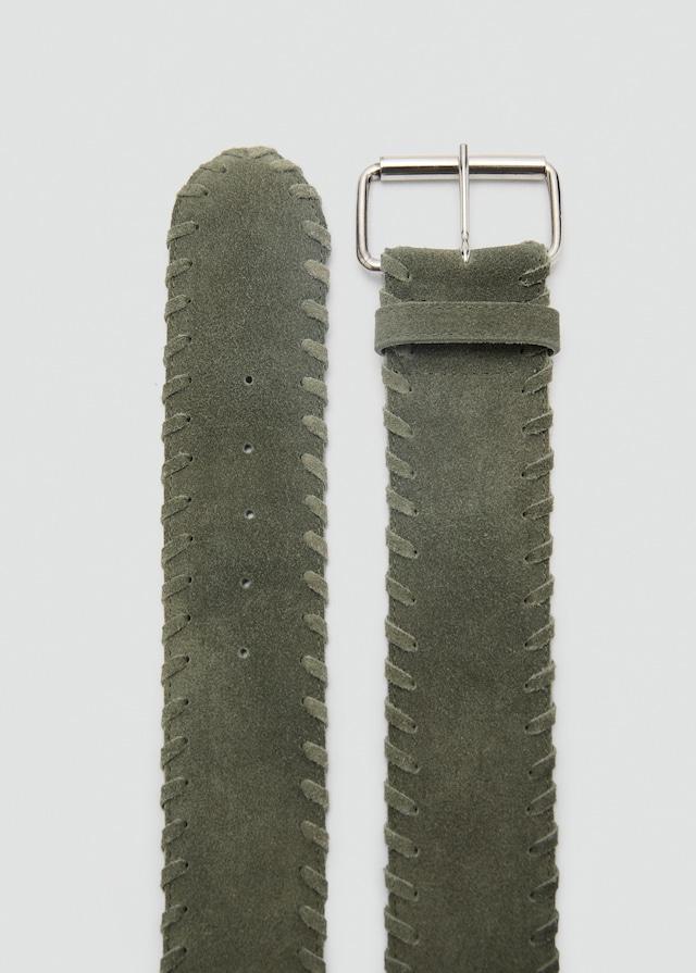 Mango Gürtel Aus Rauleder