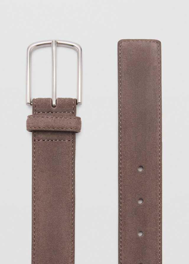 Mango Gürtel Aus Rauleder