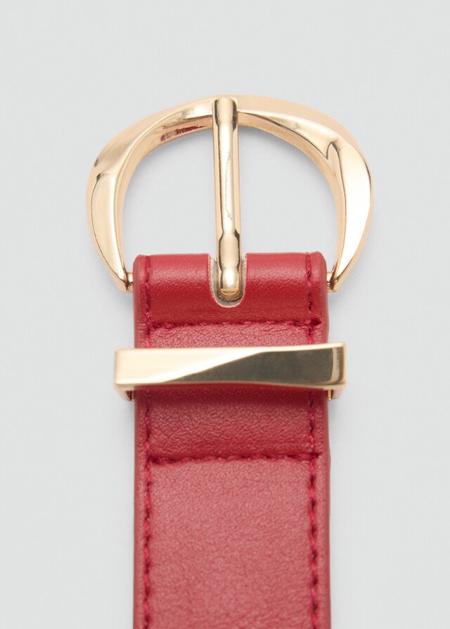 Mango Gürtel Mit Ovalförmiger Schnalle