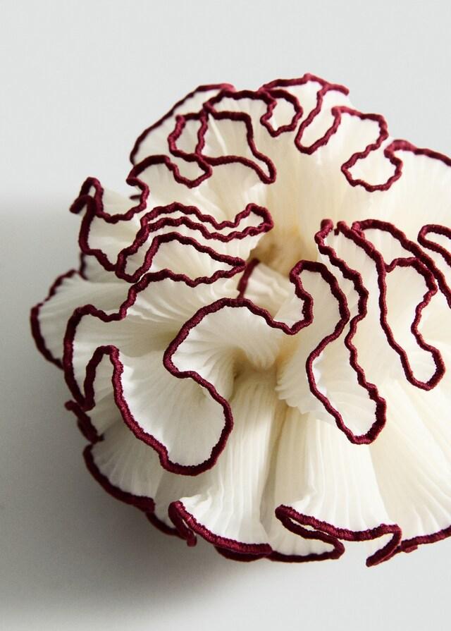 Mango Haarband Mit Blume Und Kontrastkante