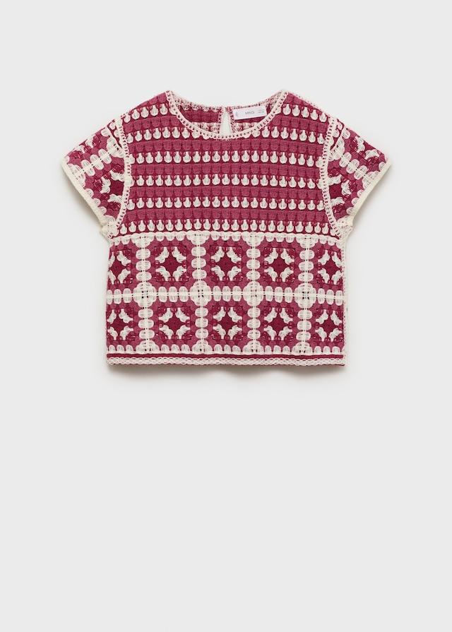 Mango Häkel-Top In Cropped-Länge